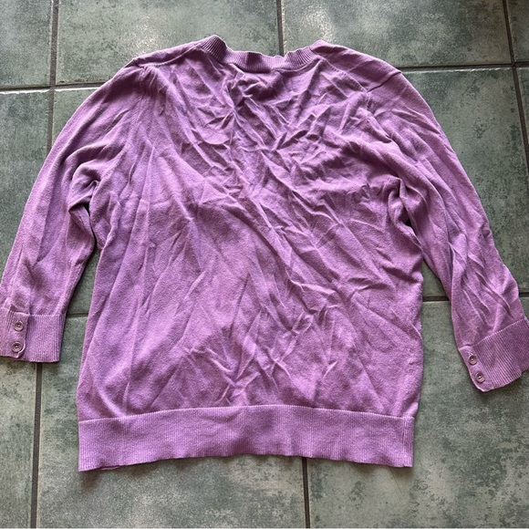 Gap Light Purple Button Up Sweater Cardigan - Picture 4 of 7